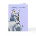 Saint Nick with Animal Friends Christmas Card