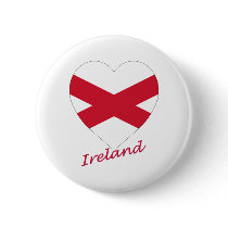 Saint Patrick Cross Flag Heart (Ireland) buttons