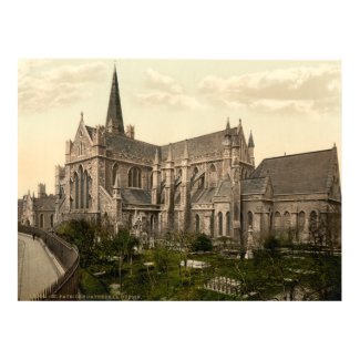 Saint Patrick's Cathedral Dublin, 19th century print