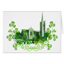 Saint Patrick's Cathedral in Dublin Greeting Card