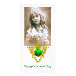 SAINT PATRICK'S CELTIC HEART,shamrock Photo Greeting Card