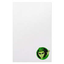 Saint Patrick's Day Alien Personalized Stationery