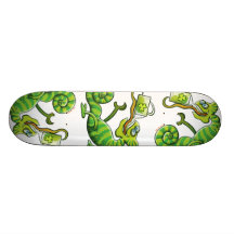Saint Patrick's Day Chameleon Skate Deck