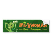 Saint Patrick's Day Iguana Bumper Sticker
