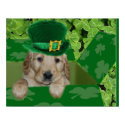 SAINT PATRICK'S DAY PUPPY - IRISH LUCKY POSTER posters