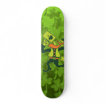 Saint Patrick's Irish Man Drinking Beer Skateboard Deck