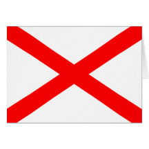 Saint Patrick'S Saltire, Ireland flag Greeting Card