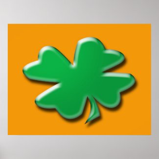 Saint Patrick's shamrock. print