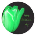 Saint Patrick's Tulip, Happy St. Patrick's... stickers