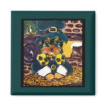 Saint Patty Yorkie Poo magnets by Yorkies_by_Joanne Saint Patty Yorkie Poo magnets