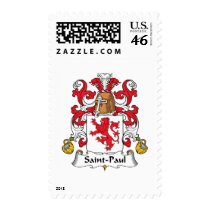 Saint-Paul Family Crest postage by coatsofarms Saint-Paul Family Crest postage