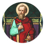 Saint Paul (Paul the Apostle) Stained Glass Art Stickers