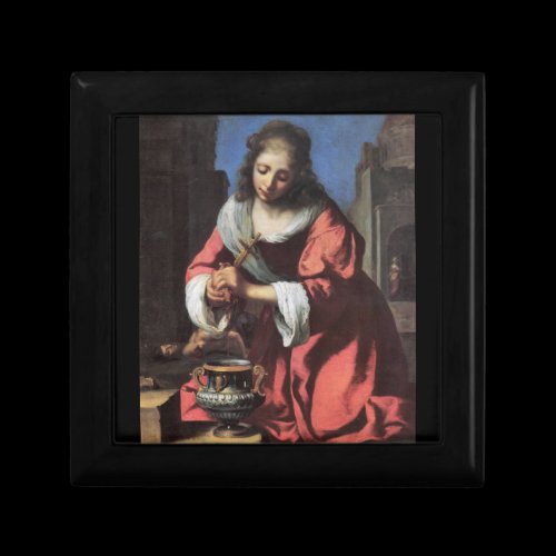 Saint Praxedis by Johannes Vermeer Jewelry Boxes