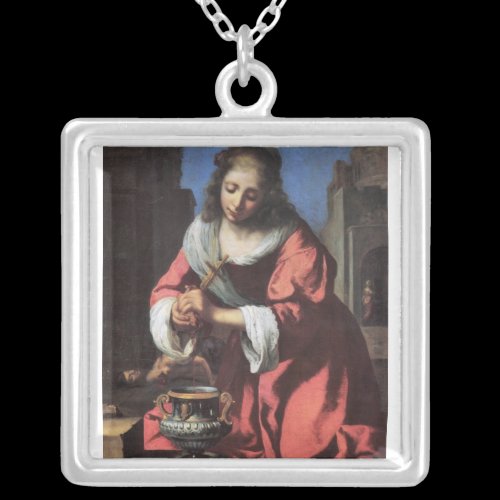 Saint Praxedis by Johannes Vermeer Custom Jewelry