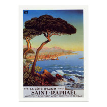 Saint-Raphael Travel Poster posters by gwester Saint-Raphael Travel Poster posters