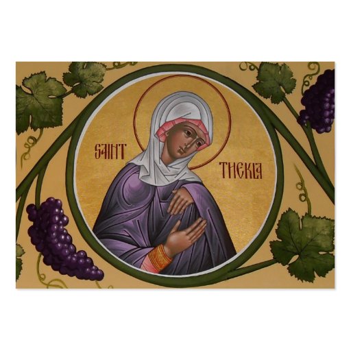 Saint Thekla Mini-Prayer Card Business Card (front side)
