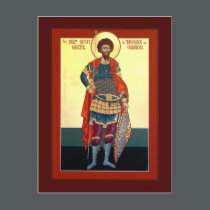 Saint Theodore Prayer Card postcards