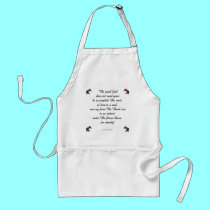 Saint Therese Quote aprons by Artists4God Saint Therese Quote aprons