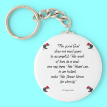 Saint Therese Quote keychains by Artists4God Saint Therese Quote keychains
