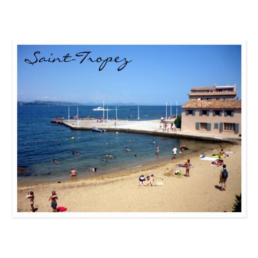 saint tropez beach postcards