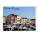 saint tropez harbor boats post cards