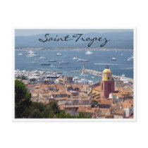 saint tropez harbor view post cards