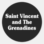 Saint Vincent and The Grenadines Classic Style Round Sticker