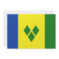 Saint Vincent Flag Invitation