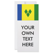 Saint Vincent Flag Customized Rack Card