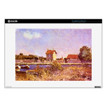 Sainte-Mammes by Alfred Sisley Skin For Laptop