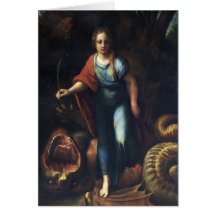 Sainte Marguerite by Raphael Greeting Card