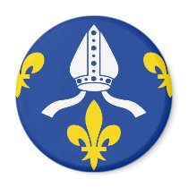 Saintonge, France flag Fridge Magnet