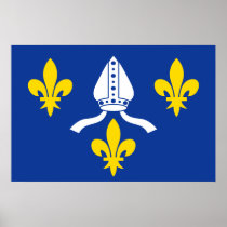 Saintonge, France flag Print