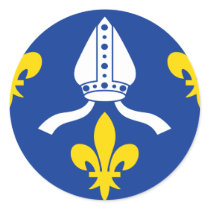 Saintonge, France flag Round Stickers