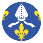Saintonge, France flag Round Stickers