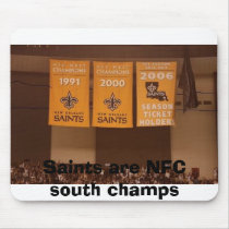 Saints are NFC south champs mousepads