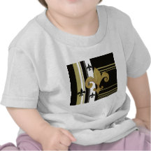 Saints Black and Gold Fleur de lis Shirt