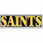 Saints Blue Tiles in  Gold Photo Sculpture