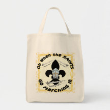 Saints Go Marching In Tote Bag