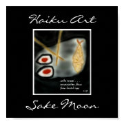 Sake Moon Art Print print
