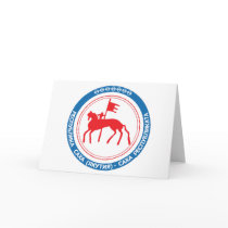 Sakha Coat of Arms Greeting Card by FlagTshirts Sakha Coat of Arms Greeting Card