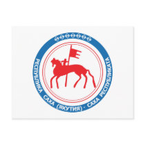 Sakha Coat of Arms Postcard by FlagTshirts Sakha Coat of Arms Postcard