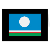 Sakha Flag cards by flagshirts Sakha Flag cards