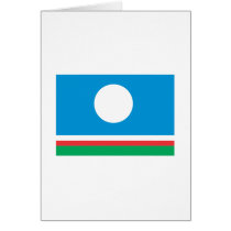 Sakha Flag cards by flagshirts Sakha Flag cards