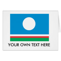 Sakha Flag cards by flagshirts Sakha Flag cards