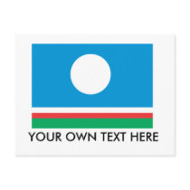 Sakha Flag postcards by flagshirts Sakha Flag postcards