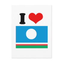 Sakha Flag postcards by flagshirts Sakha Flag postcards
