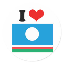 Sakha Flag stickers by flagshirts Sakha Flag stickers
