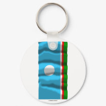 Sakha Republic Flag keychains by Vexillophile Sakha Republic Flag keychains