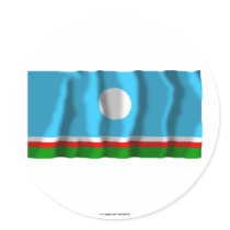 Sakha Republic Flag stickers by Vexillophile Sakha Republic Flag stickers